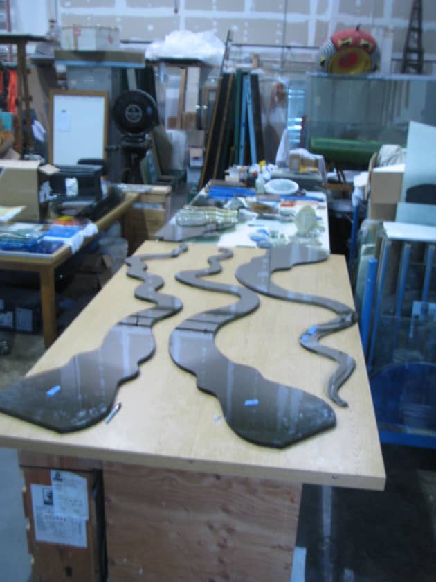 Octavia Fused Glass Sculpture