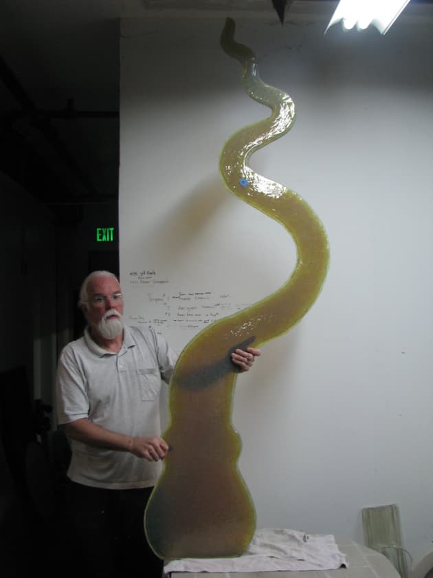 Octavia Fused Glass Sculpture