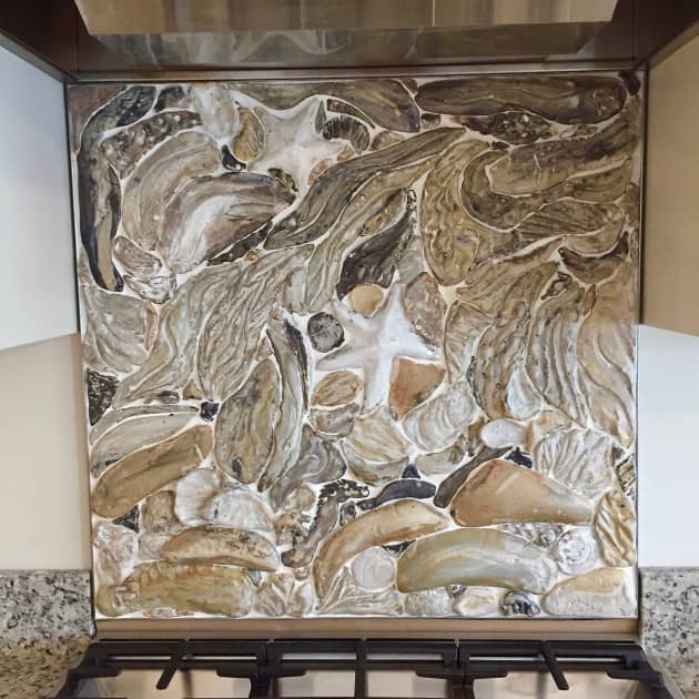 Camellia Backsplash