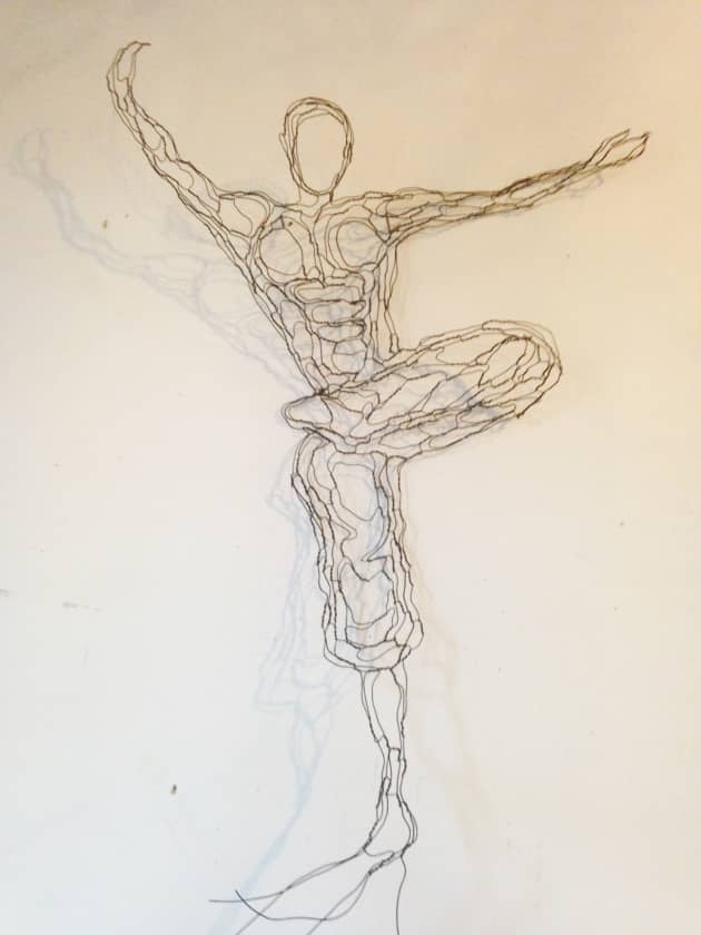 Zengo Restaurant, Wire Wall Art Mural