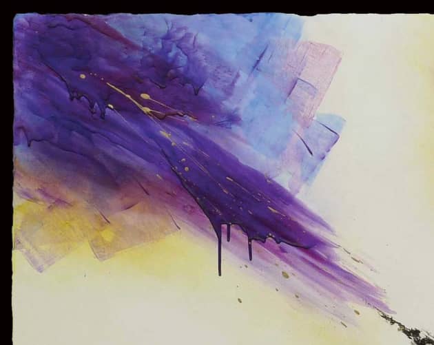 “Amazing Grace,” Abstract Spiritual Painting for Private Collector