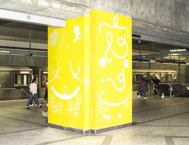 METRO COLUMNS at Wilshire/Vermont Station