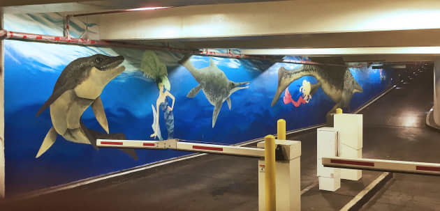 Neonopolis Parking Garage Mural
