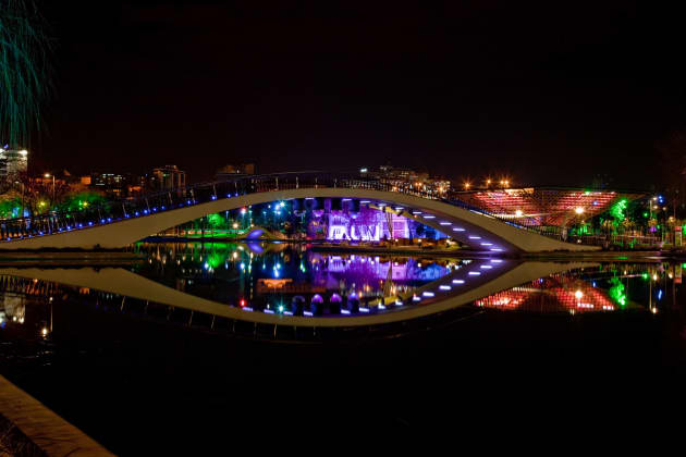 Photographic documentation of lighting design project for Genglick Park