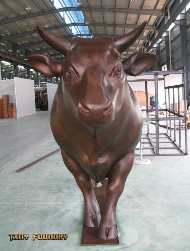 Life Size Bronze Bull Bronze Casting