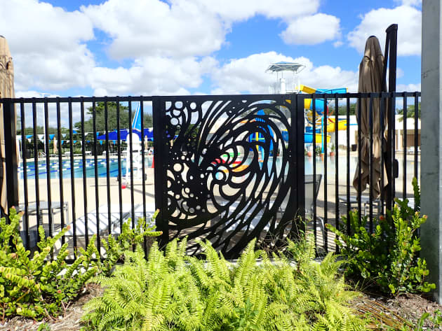 Miami Springs Aquatic Center – Sculpture & Decorative Fence