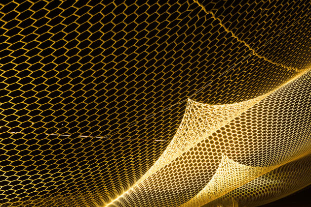 Suspension, installation at the showroom Marmi Due Ci, Italy