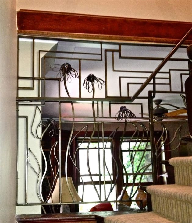Echinacea Inspired Railing