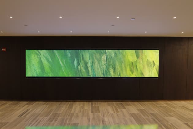 Corporate Briefing Center, video walls, Fine Art in motion