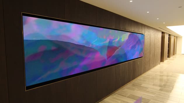 Corporate Briefing Center, video walls, Fine Art in motion