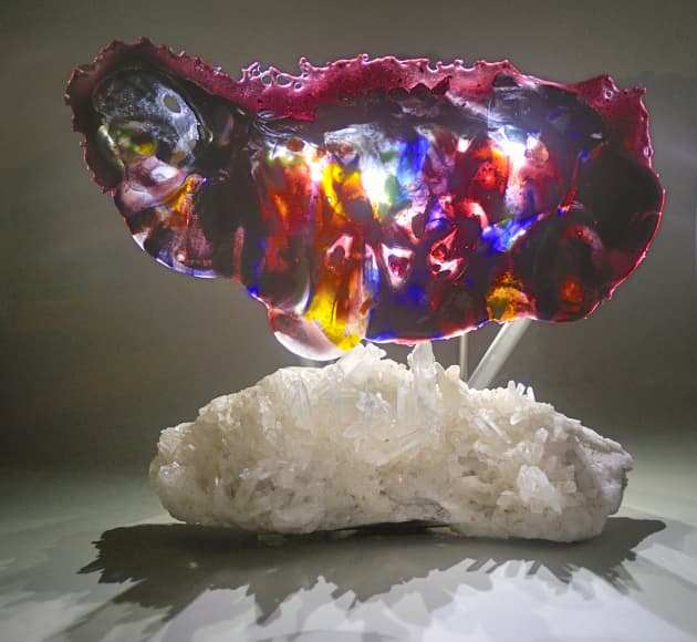 Crystal lighting for spa