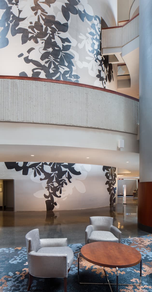 Westin Peachtree Plaza Grand Scale Wall Painting