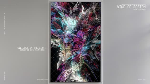 Wind of Boston : Data Paintings