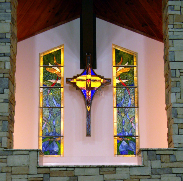 Project 1st Baptist Church of Sanger Baptistry Stained Glass CODAworx