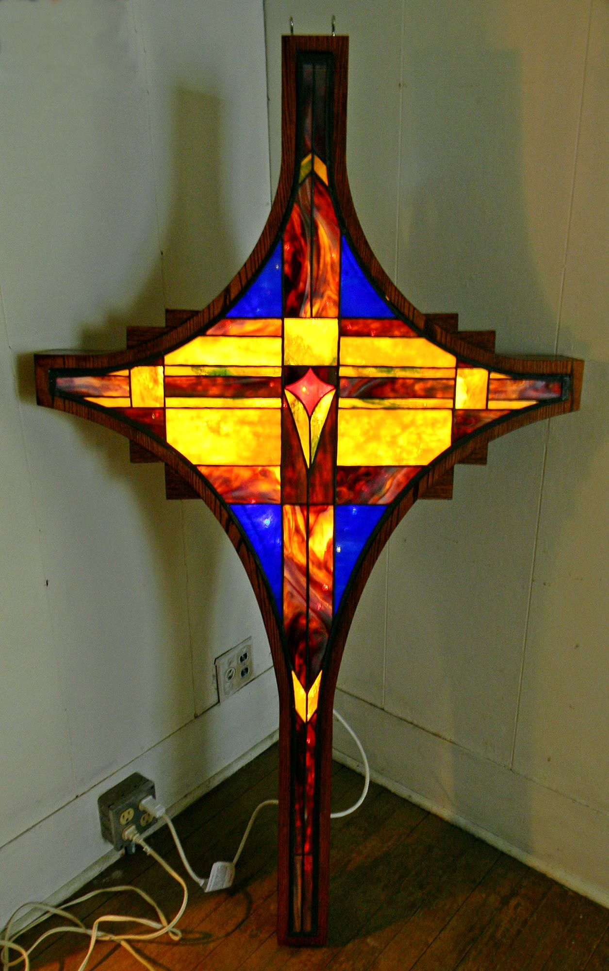 1st Baptist Church of Sanger Baptistry Stained Glass