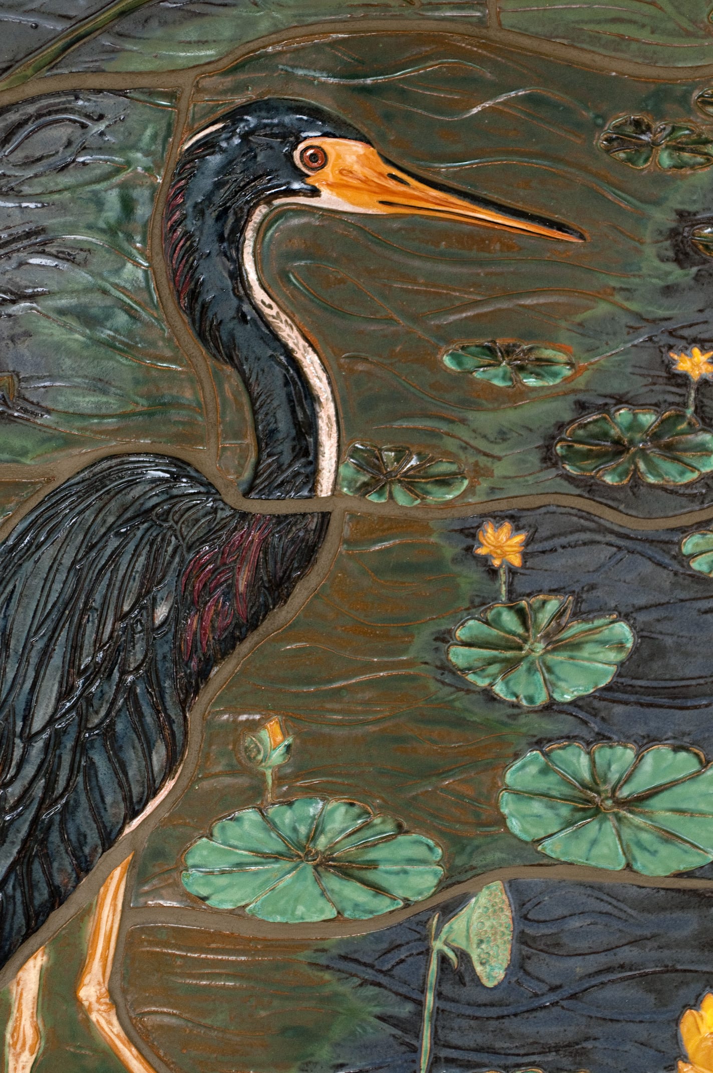 "Serenity Shared" Sculpted Tile Mural