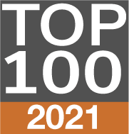 2021 CODAawards Top 100 Badge