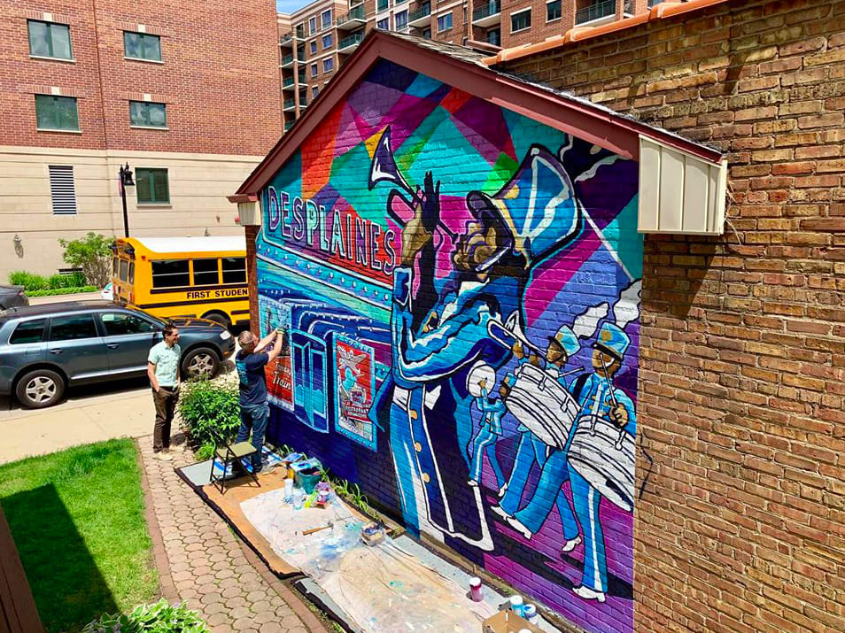 Des Plaines History Center Mural