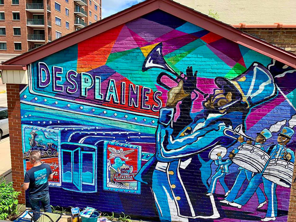 Des Plaines History Center Mural