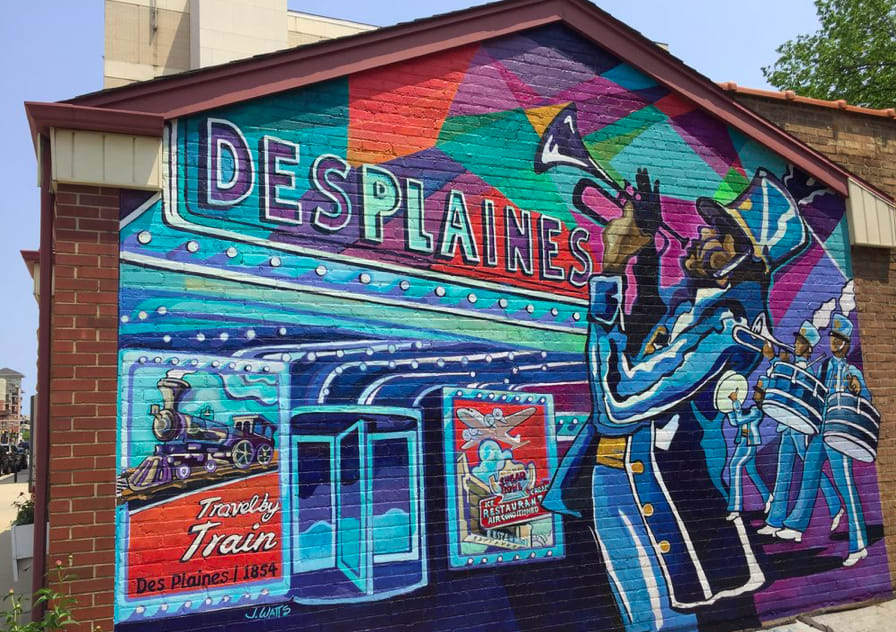 Des Plaines History Center Mural