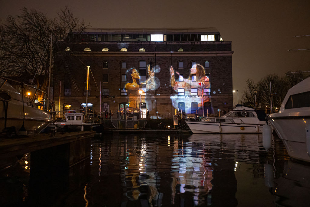 Hand Ships Sail: Sign Language projection art