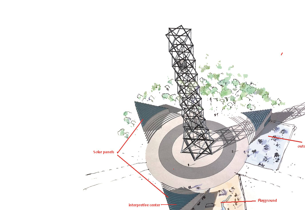 Double spiral Light Tower