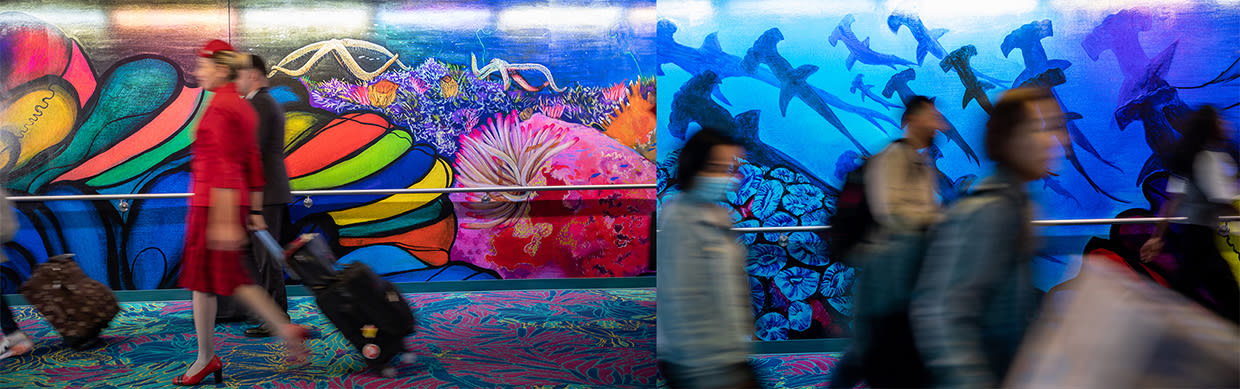 The Aquarius Art tunnel