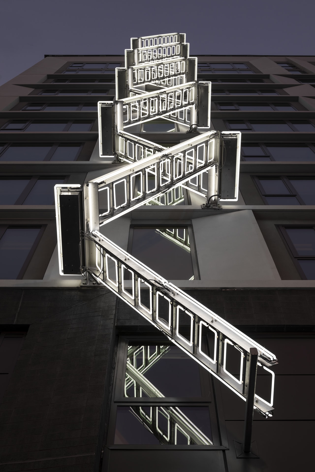 Ivan Navarro, The Ladder – 50 Jones, SF CA – Shorenstein
