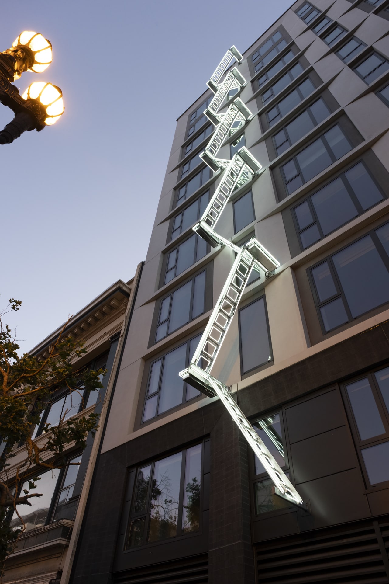 Ivan Navarro, The Ladder – 50 Jones, SF CA – Shorenstein