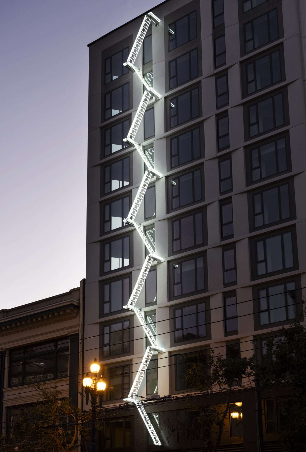 Ivan Navarro, The Ladder – 50 Jones, SF CA – Shorenstein
