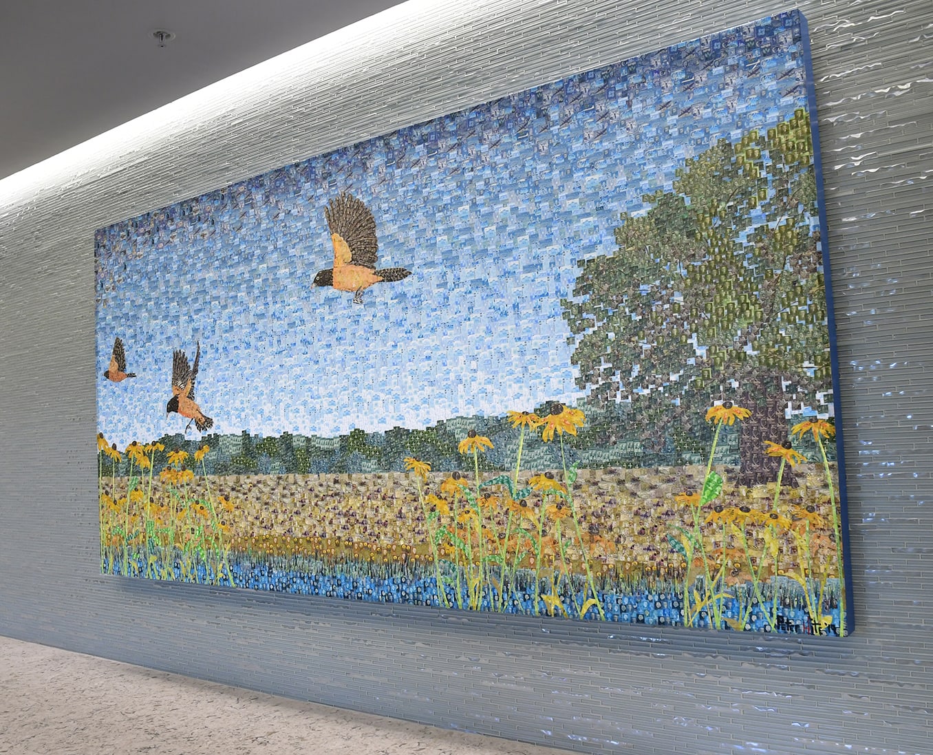“Baltimore Orioles with Black Eyed Susans”