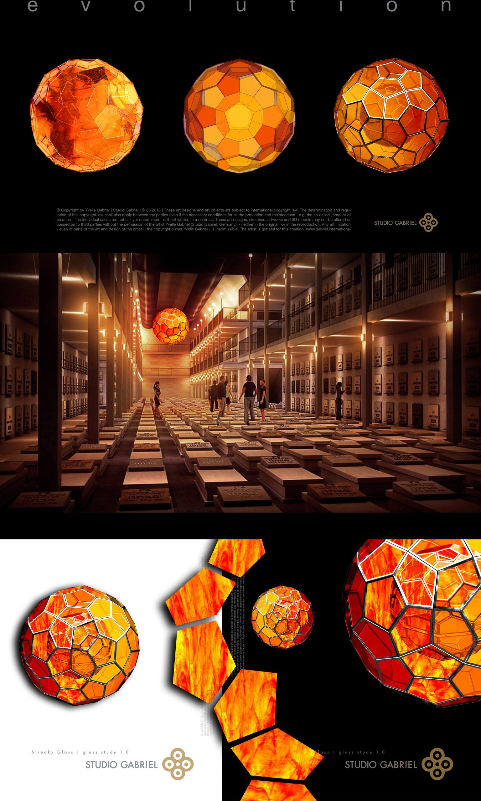 Art for eternity | Monumental spheres of light for the world’s largest underground cemetery in Jerusalem