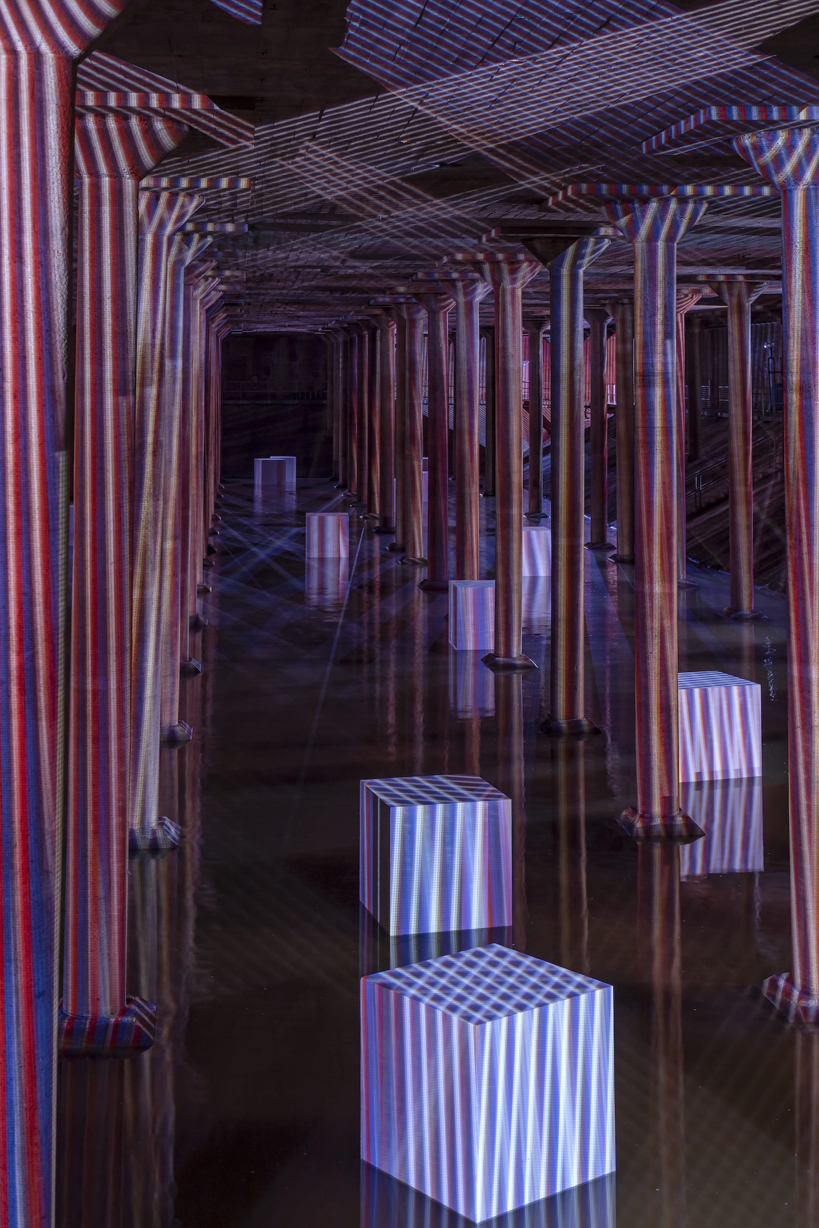 Carlos Cruz-Diez at the Cistern: Spatial Chromointerference