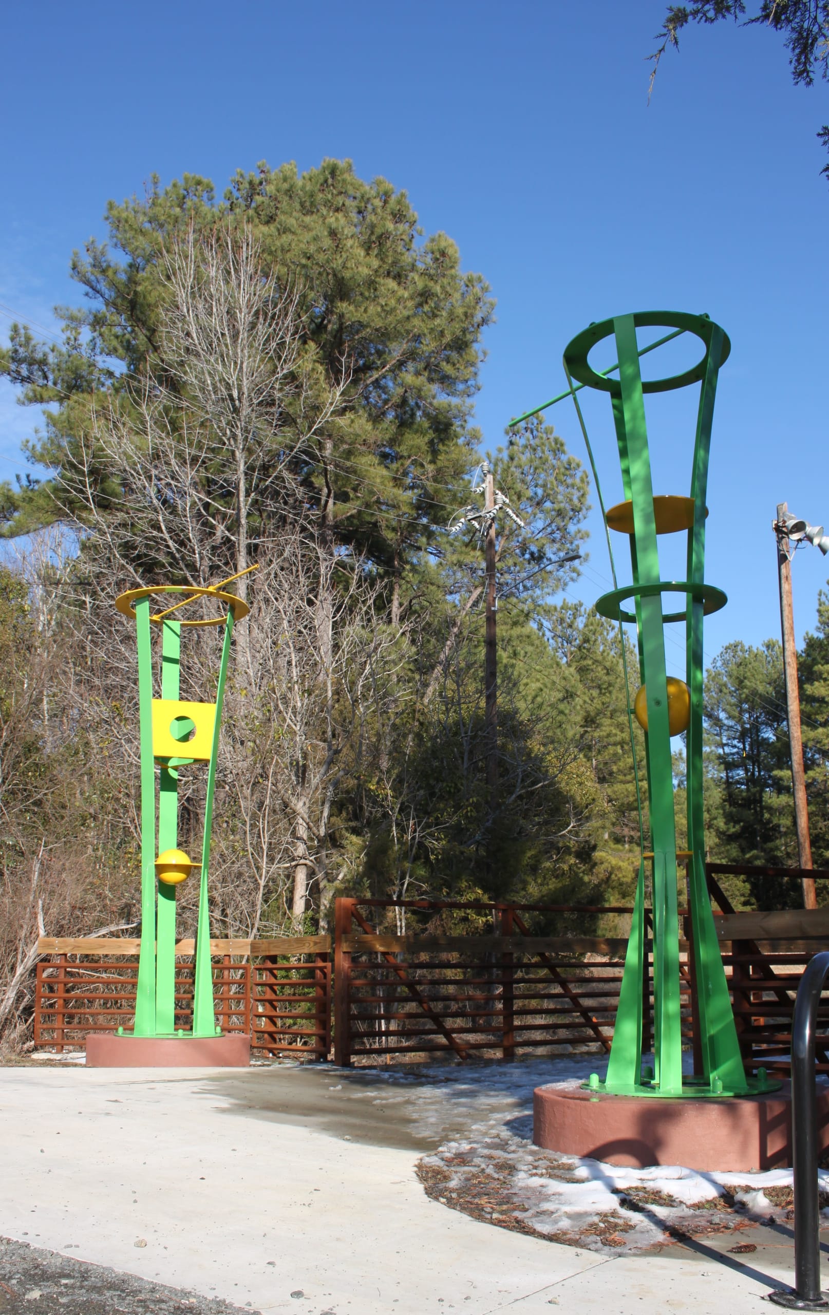 Twin PHI Columns at Rock Quarry Park