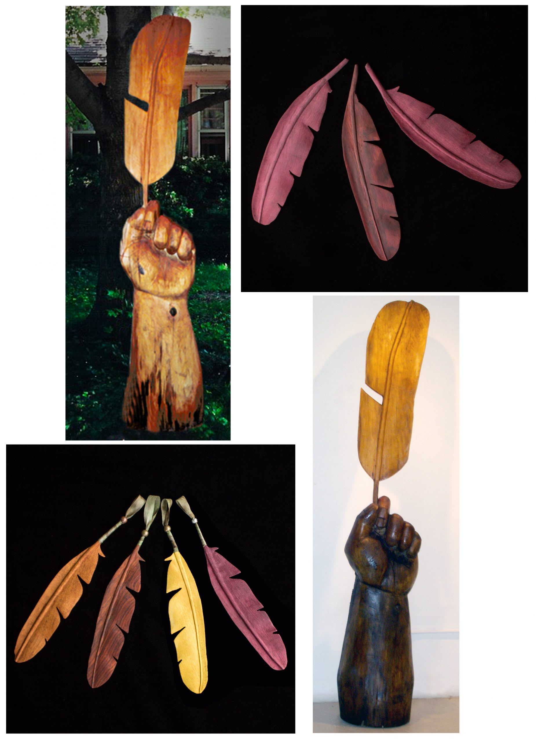 Wood Sculpture Ensemble