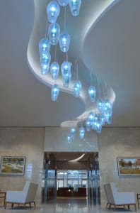 Hand-blown architectural glass