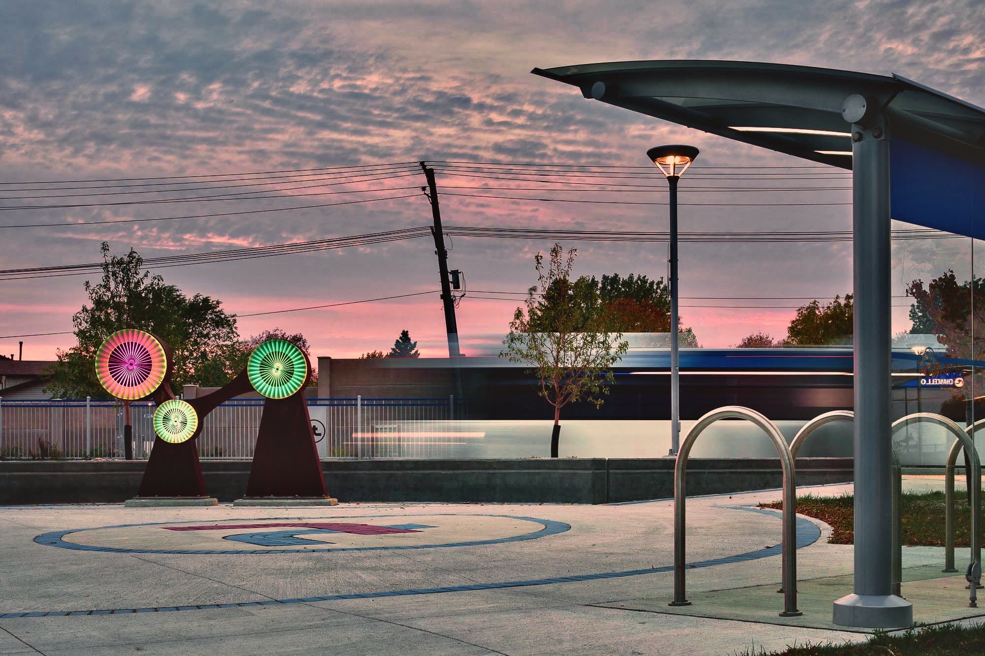 (Un)still Life With Spoked Wheels, Chancellor Rapid Transit Station