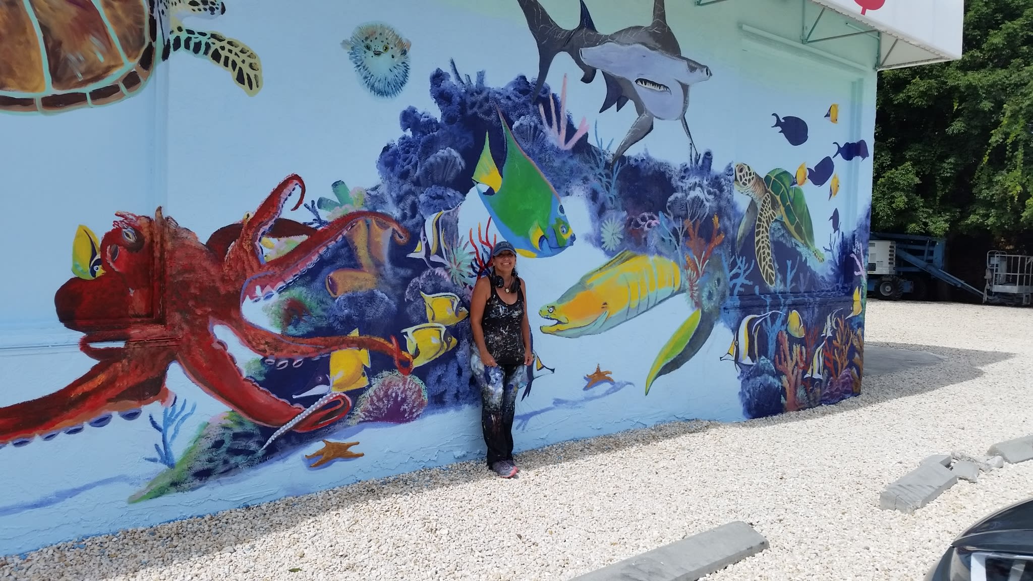 Sea Life Building Mural