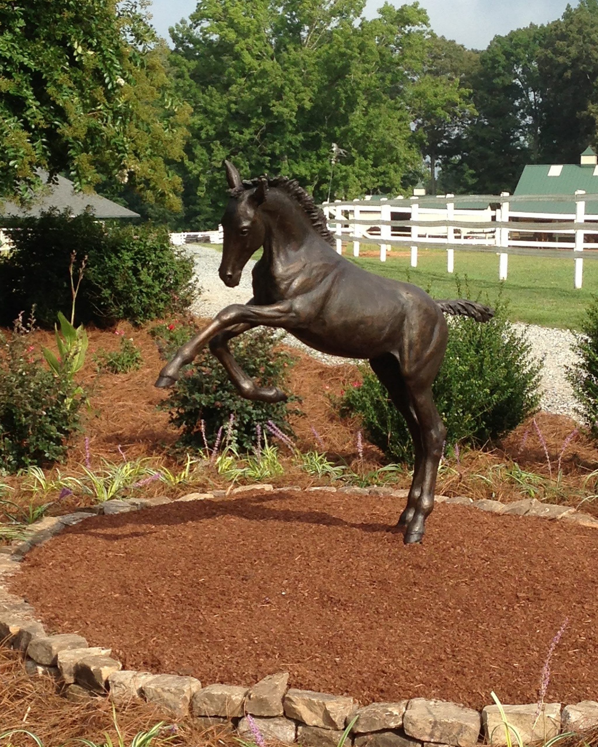 Frolicking Foal – Life-size bronze Foal