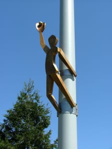 Centerfield by Riis Burwell Centerfield sculpture
