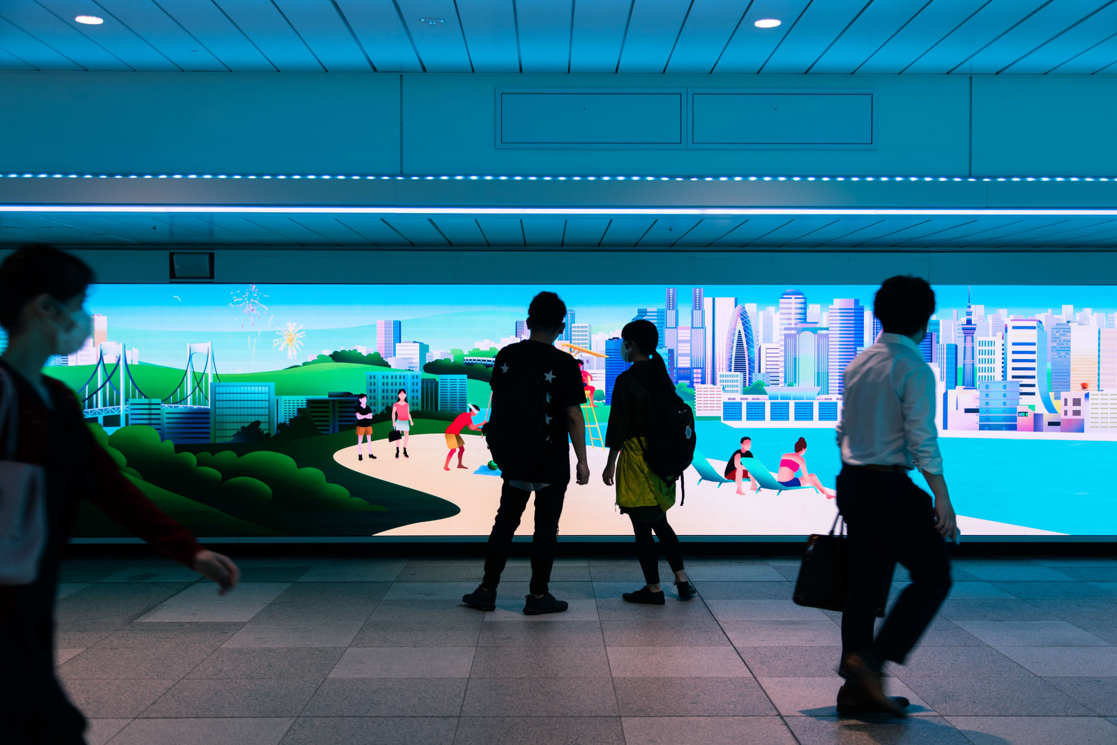 The Colour Bath at Tokyo’s Shinjuku Station