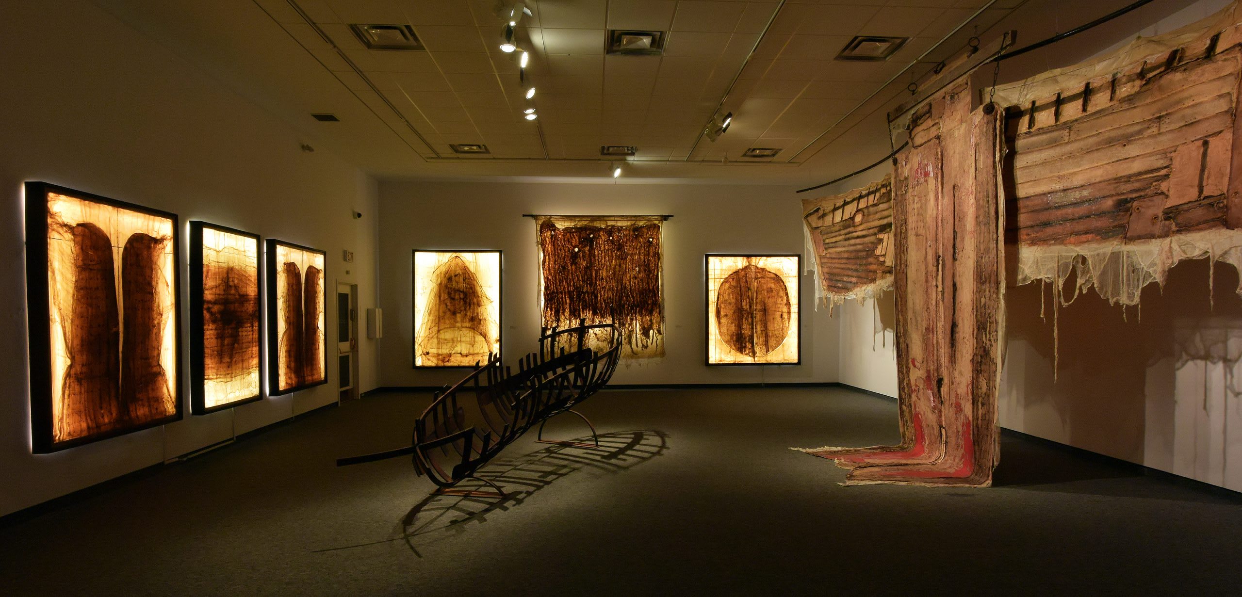 Earth Etchings Tom Thomson Museum show, Ontario 2019