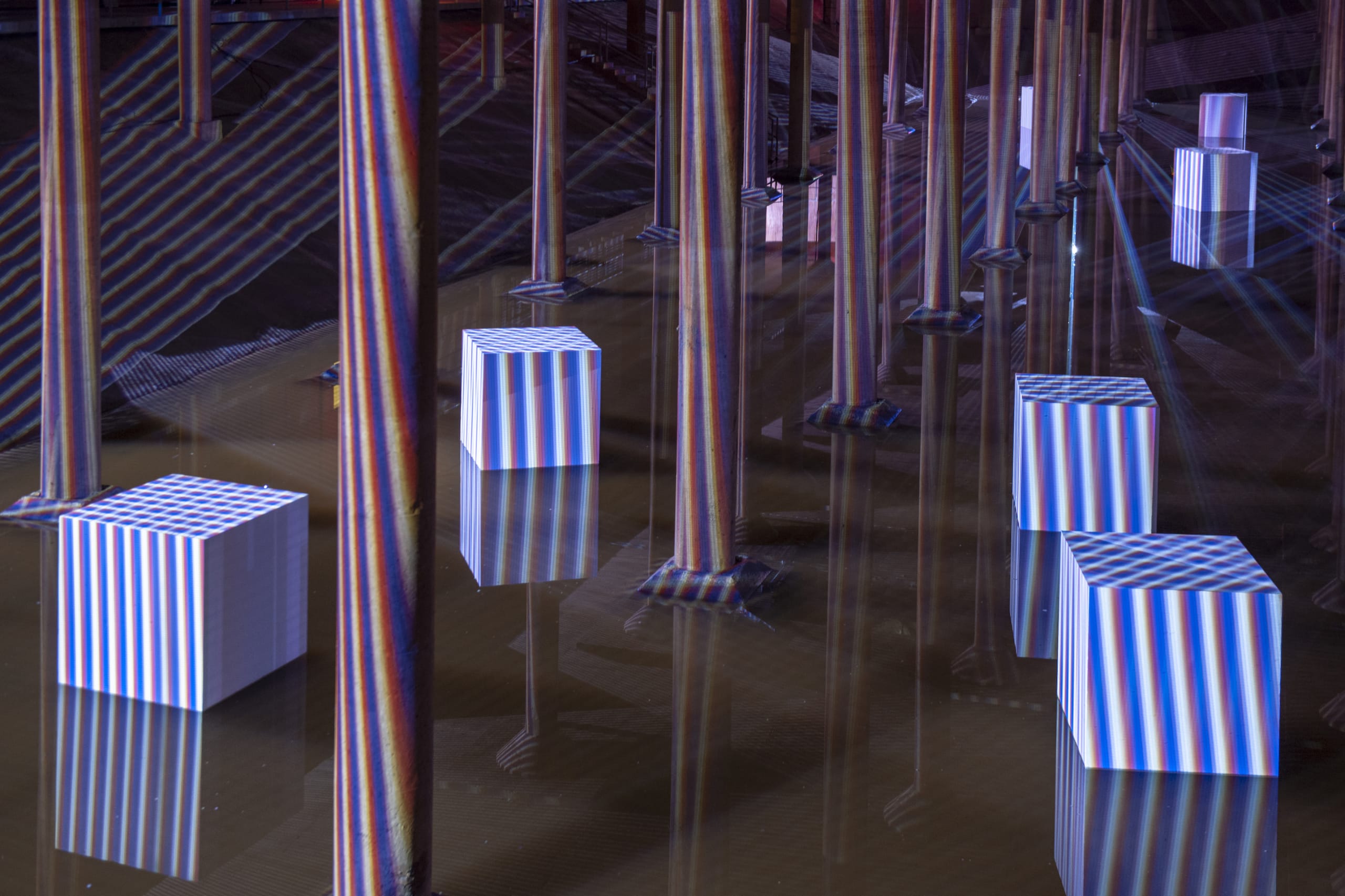 Carlos Cruz-Diez at the Cistern: Spatial Chromointerference