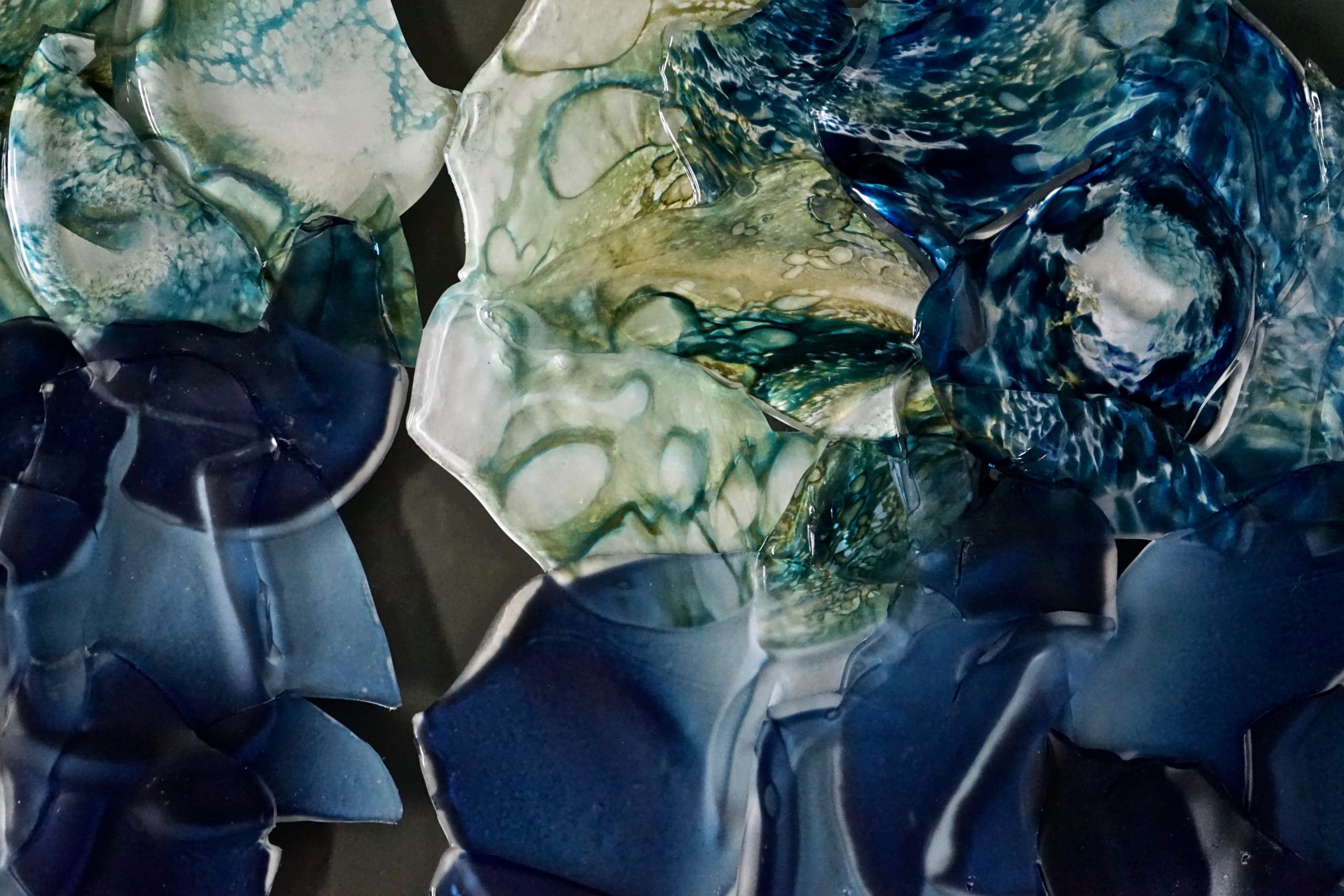 Oceana Glass wall sculpture
