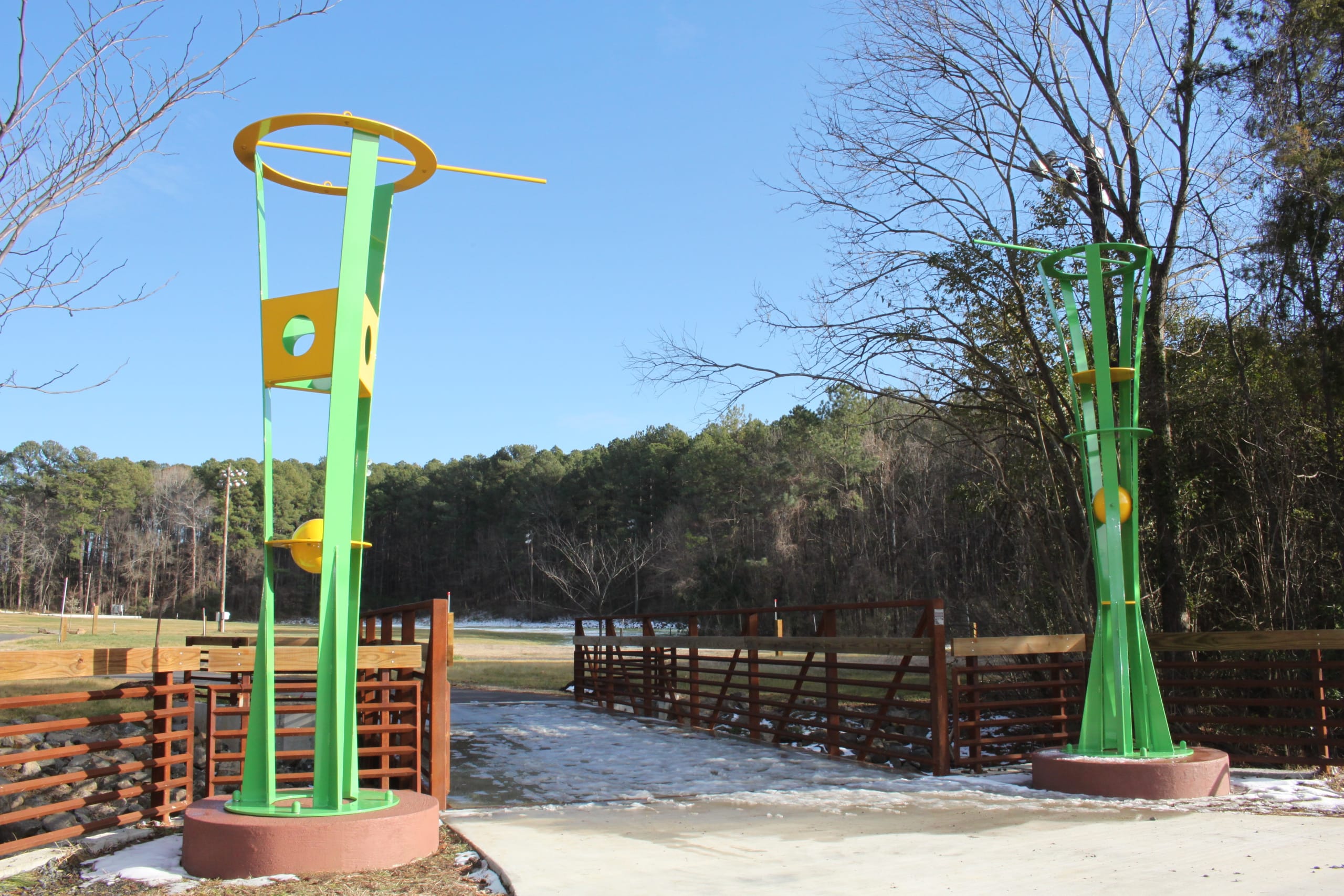 Twin PHI Columns at Rock Quarry Park