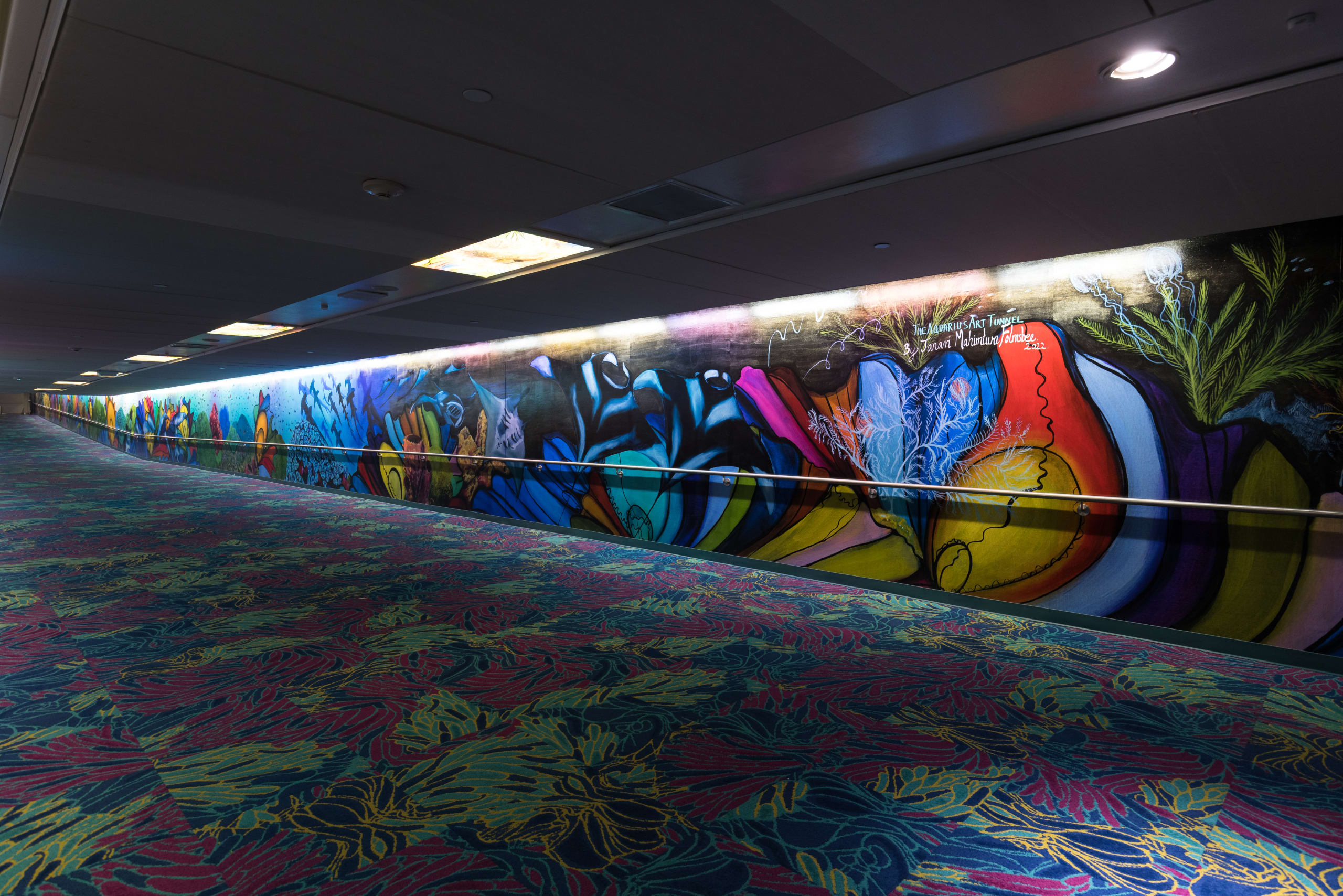 The Aquarius Art tunnel