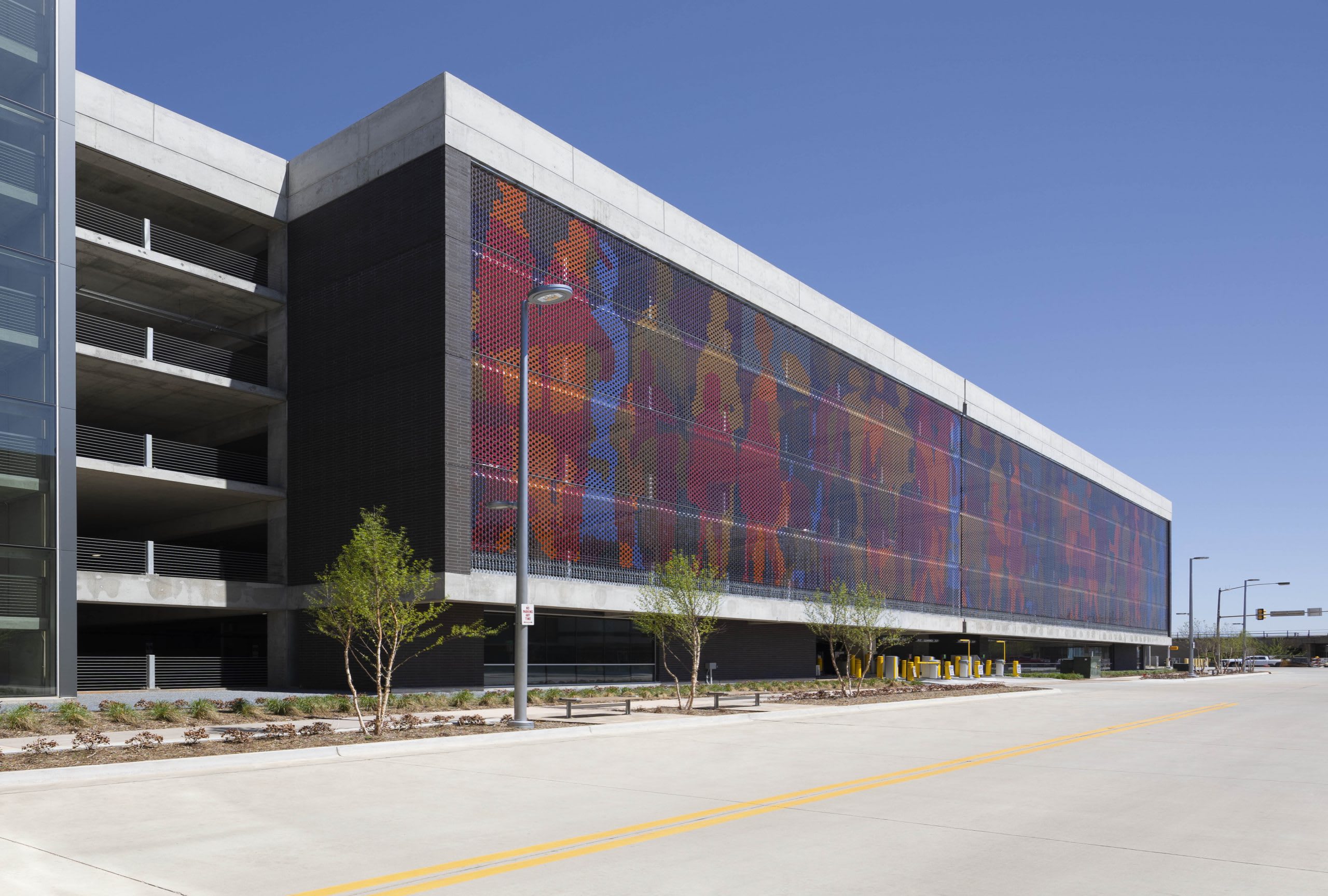 “What Is The City But The People” 89,000 Polycarbonate Tiles and Stainless Steel Cables, 30,000 sq.ft