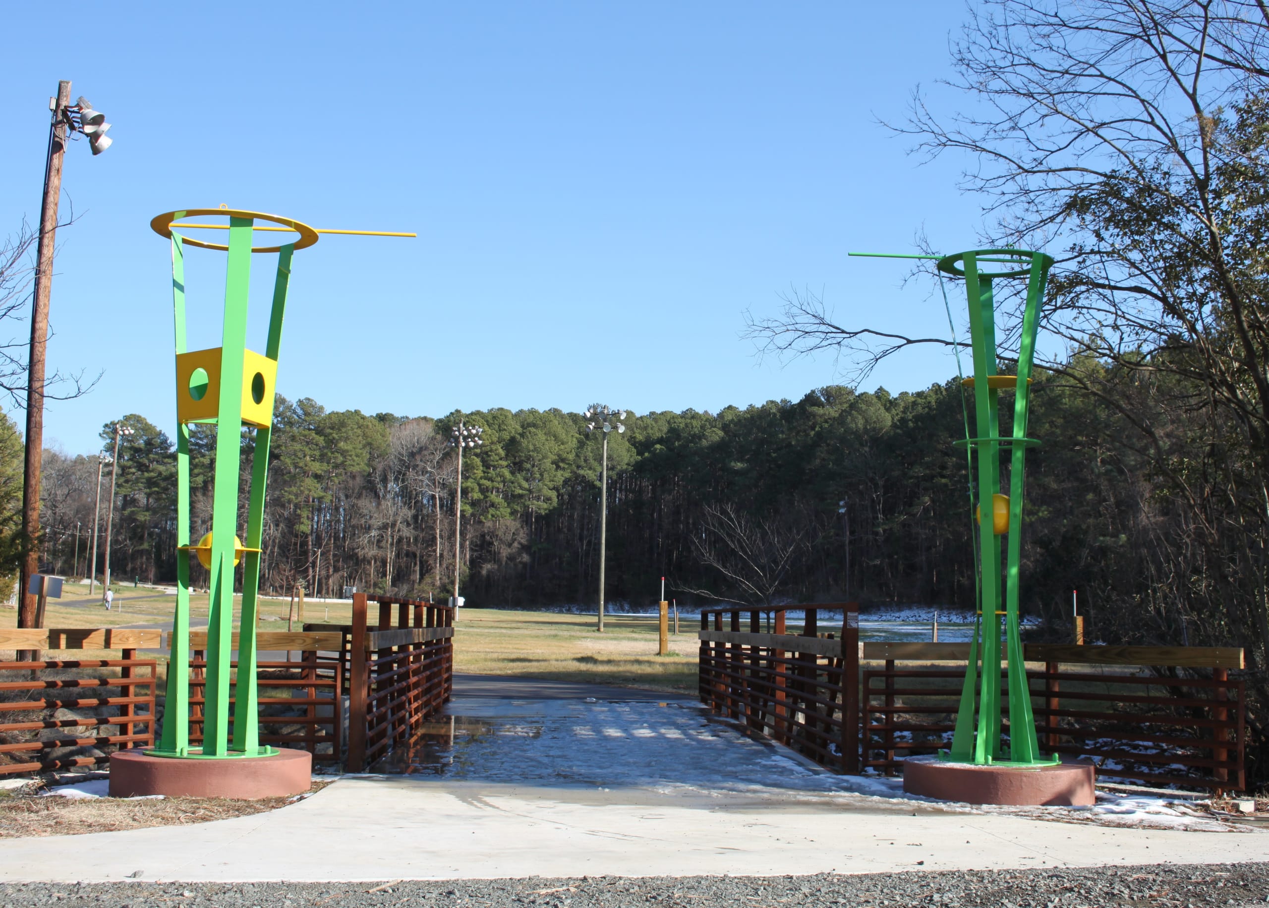 Twin PHI Columns at Rock Quarry Park