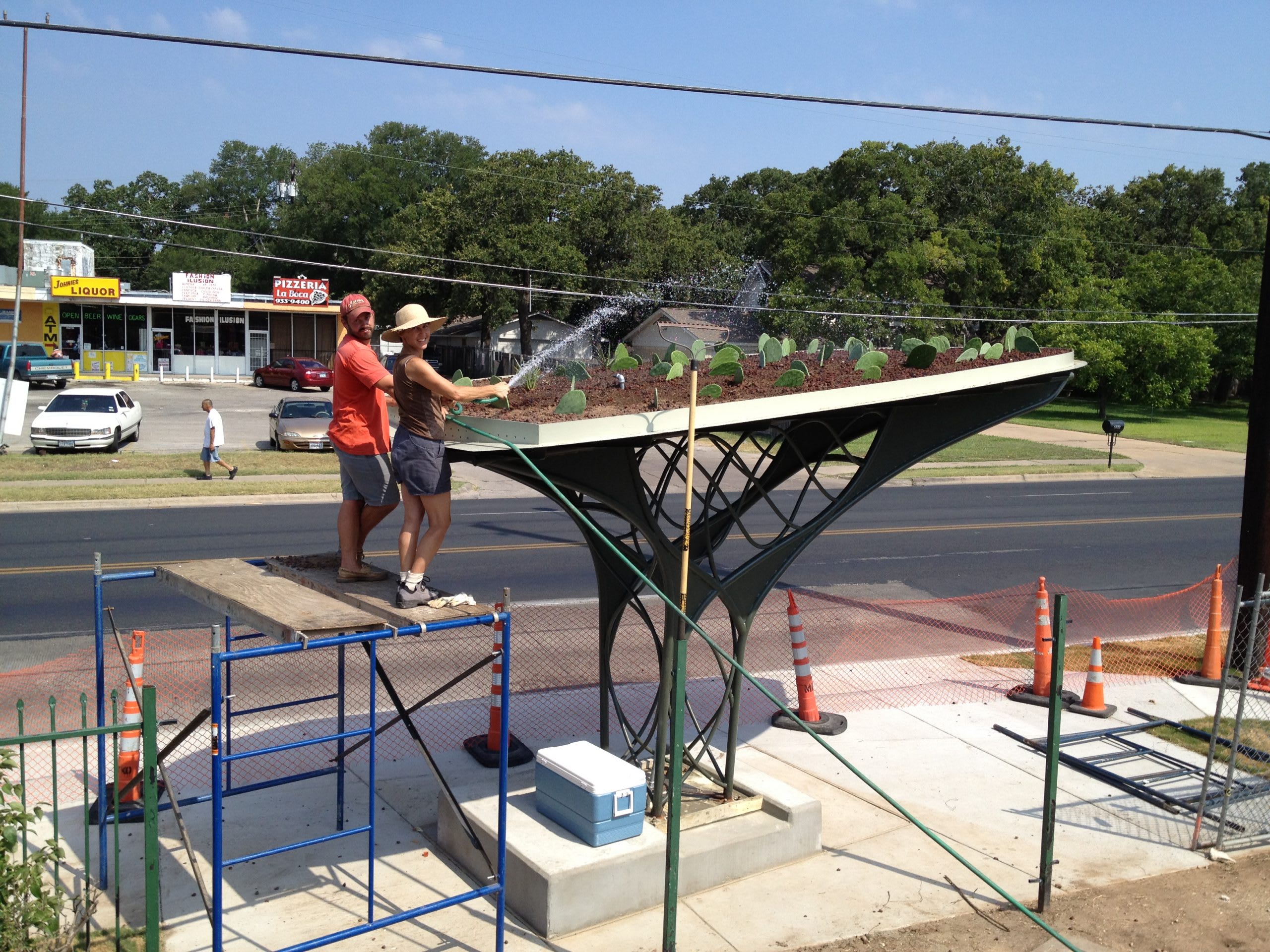 Pecan Springs Bus Shelter