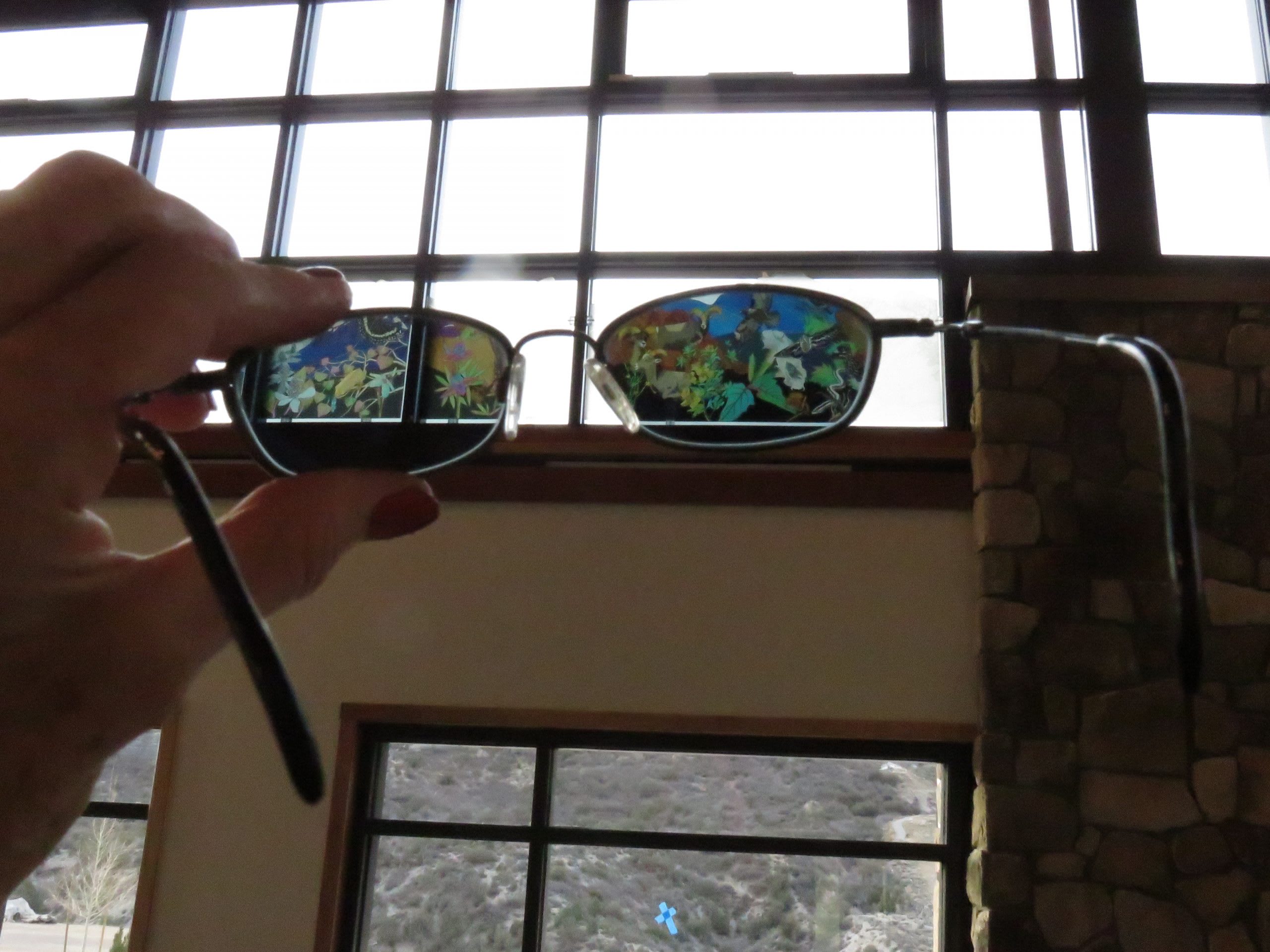 Spring Mountains Visitor Gateway Interactive Polarized Light Window Installation
